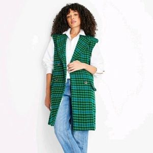 Long Tweed Vest | Target Brand | Size XS